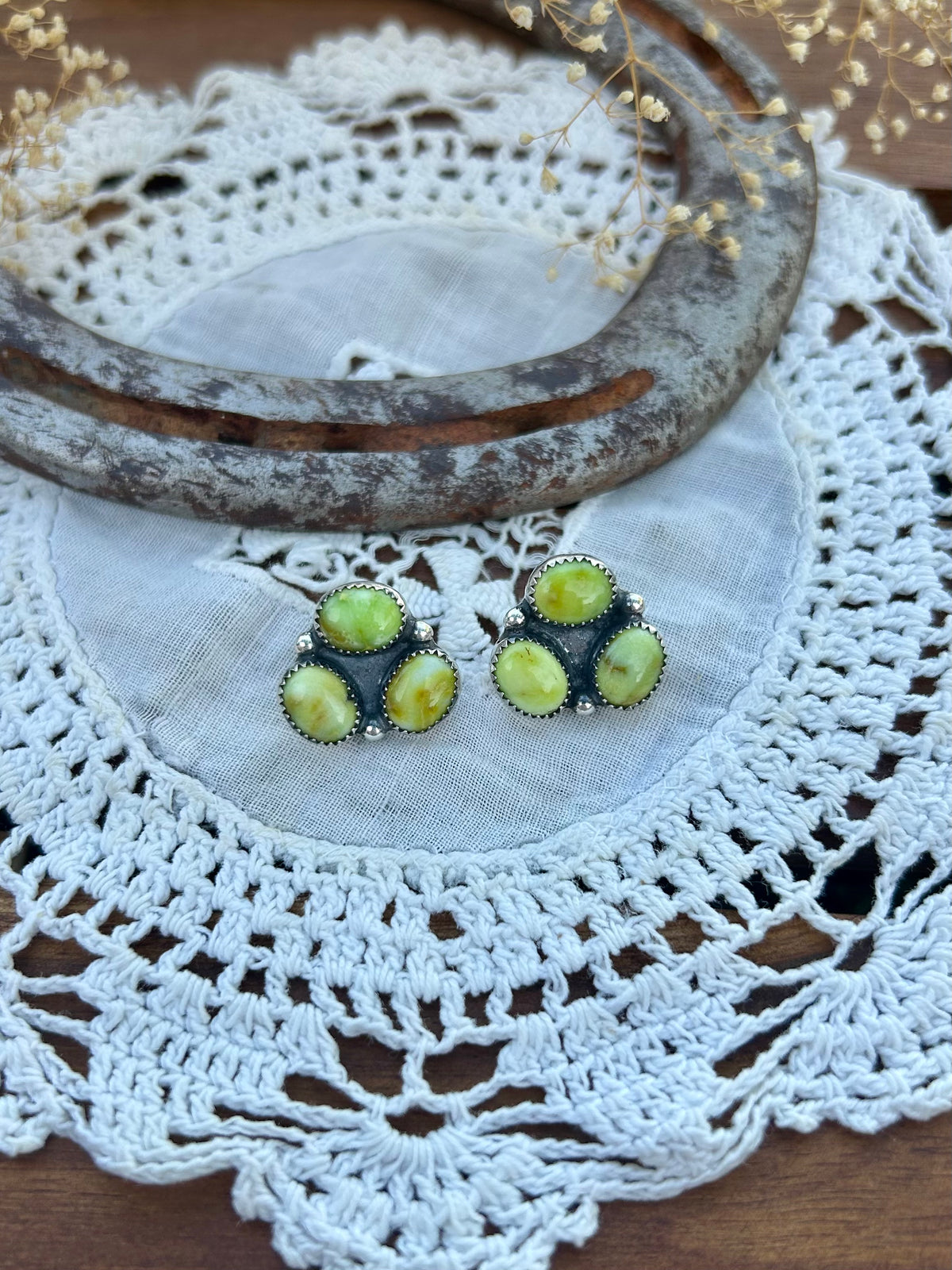 Palomino Cluster Earrings