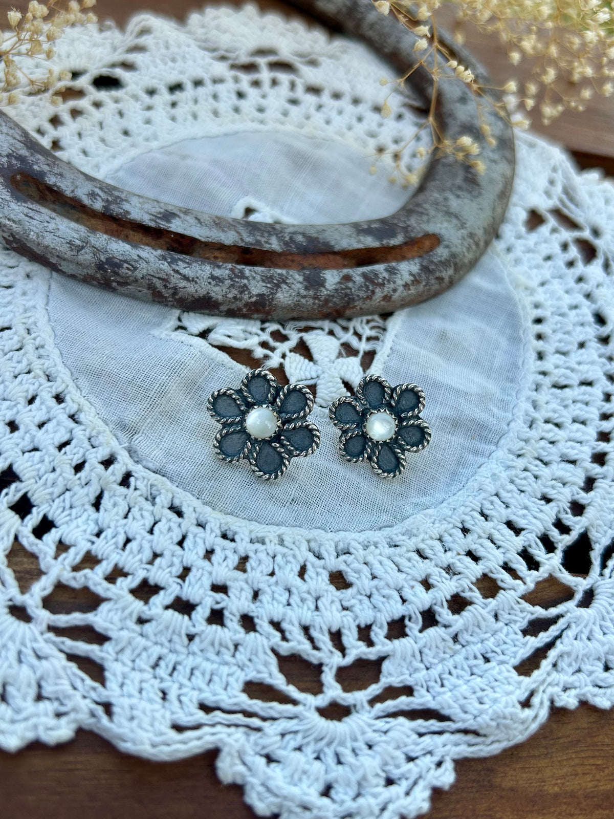 MOP Flower Earrings