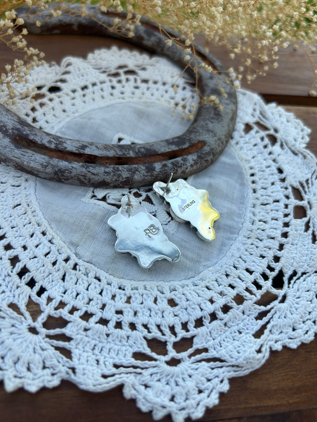 Pink Conch + Sonora Half Cluster Earrings