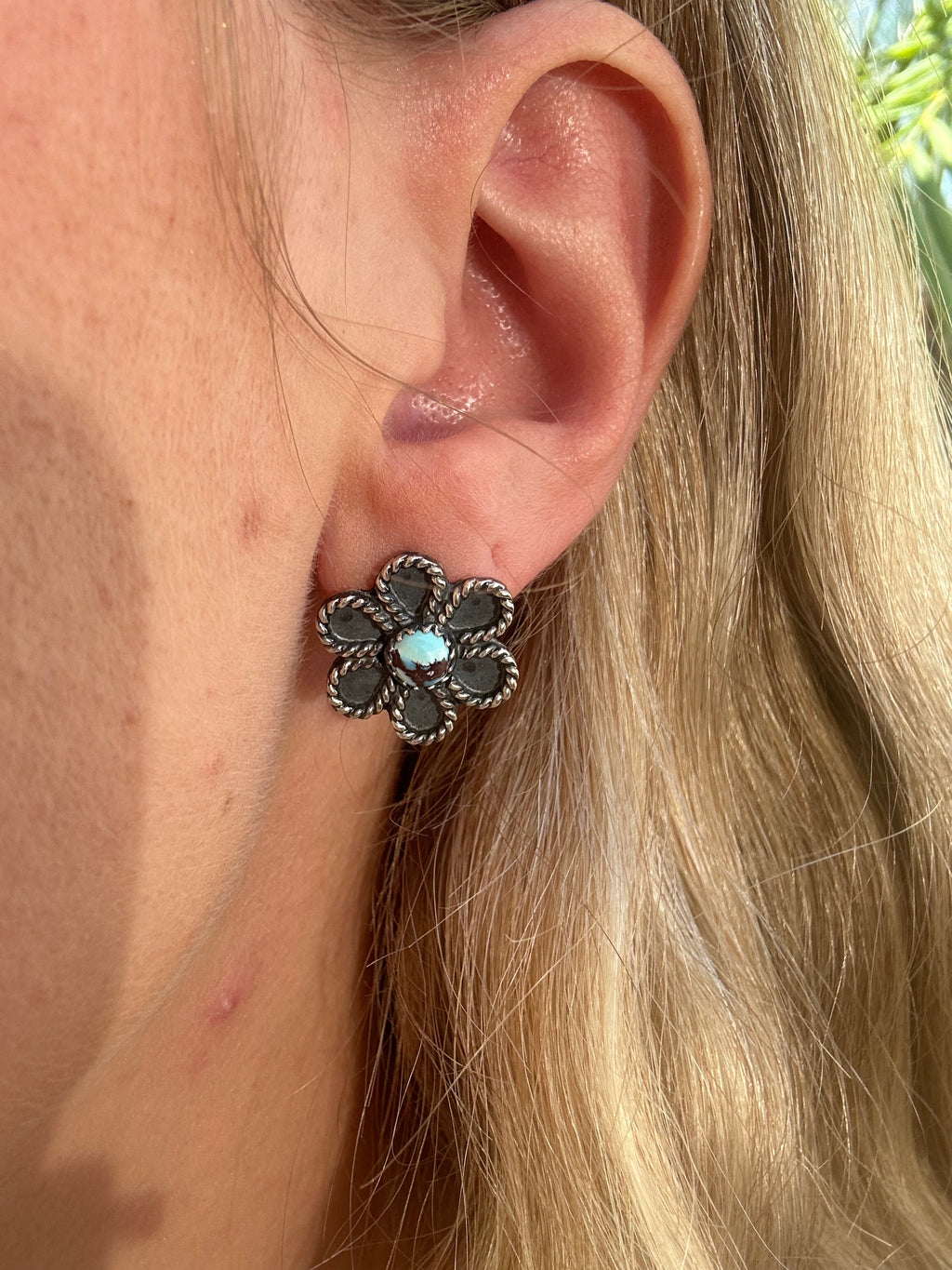 Golden Hill Flower Earrings