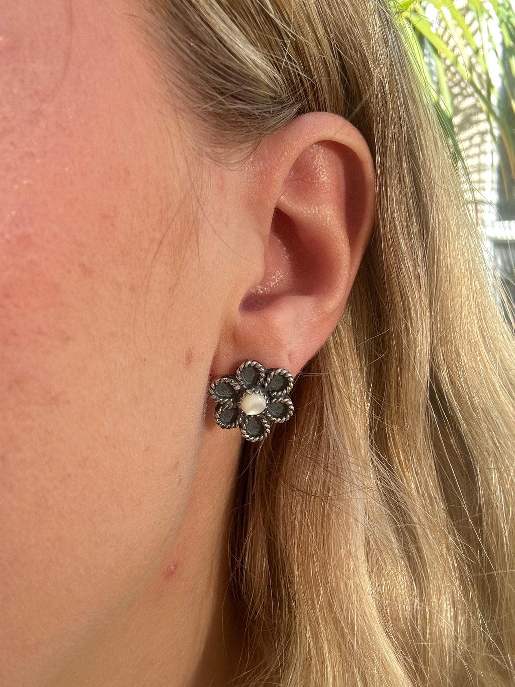MOP Flower Earrings