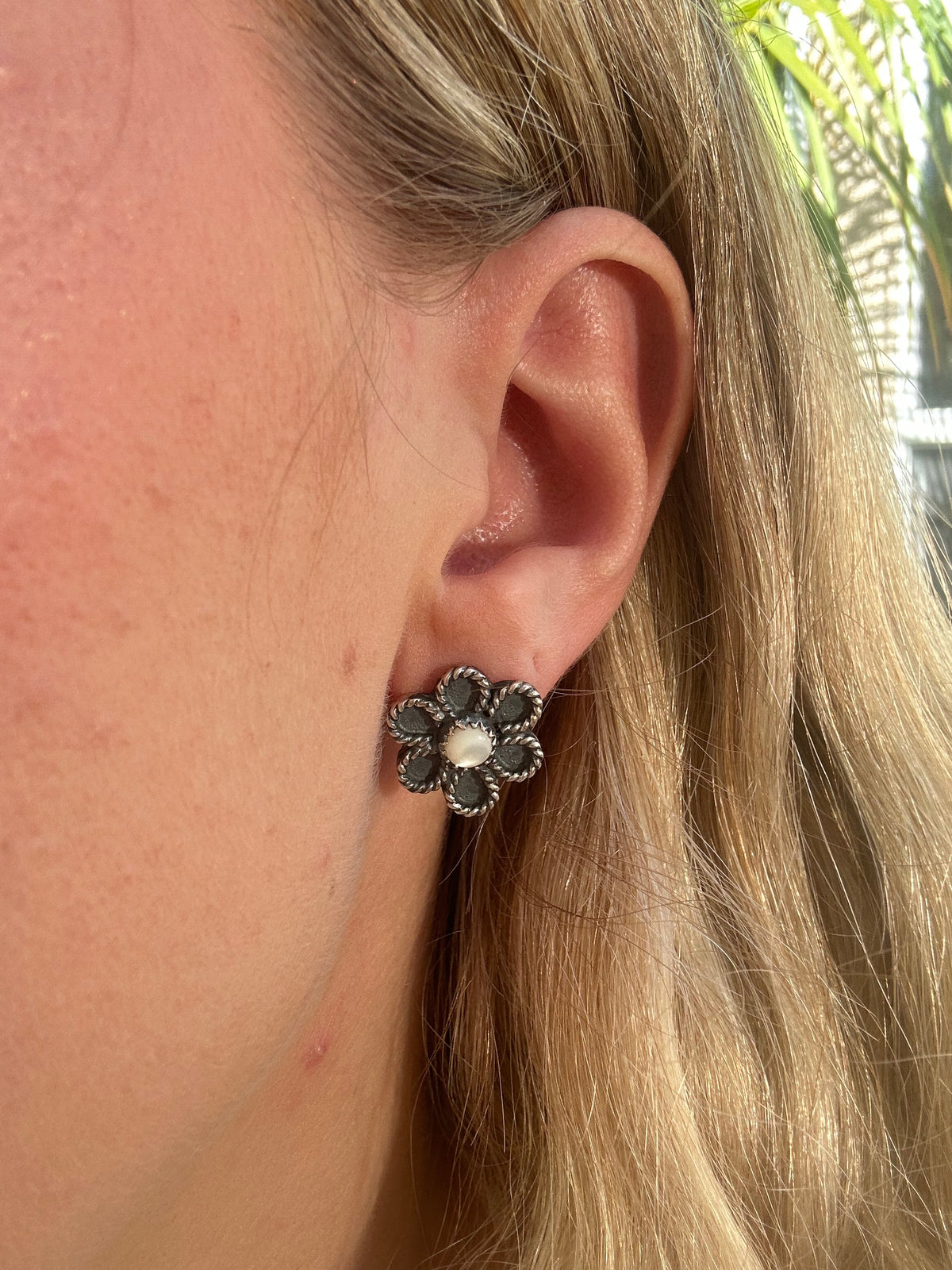 MOP Flower Earrings