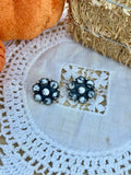 White Buffalo Cluster Earrings