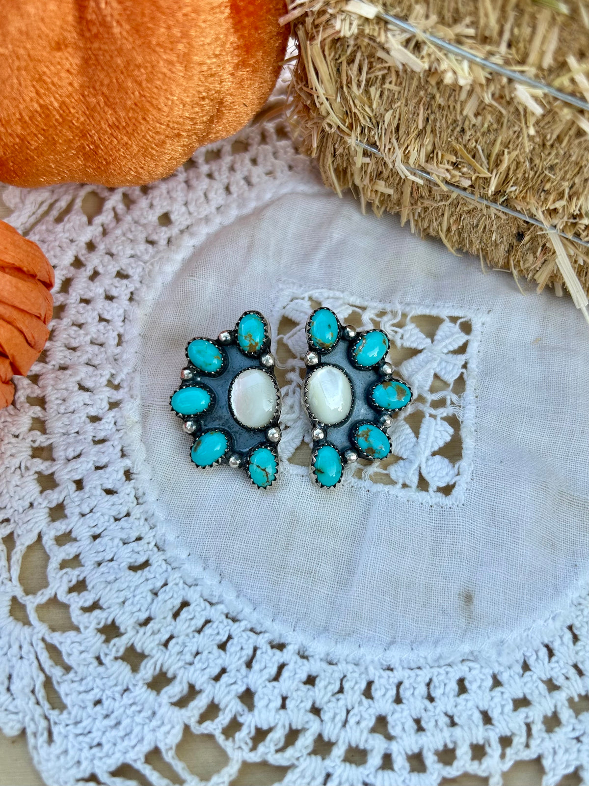 MOP + Sonora Half Cluster Earrings