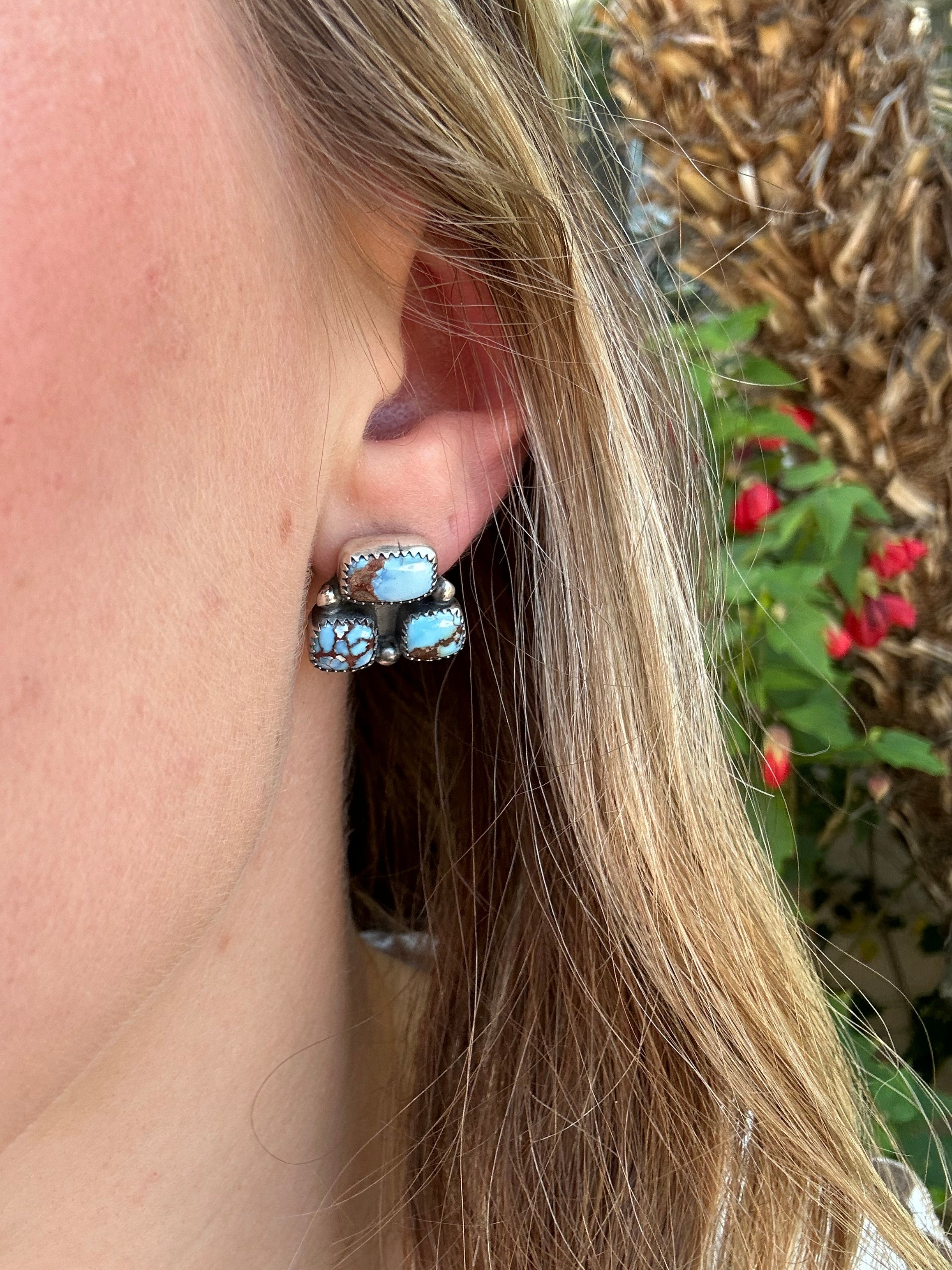 Golden Hill Cluster Earrings
