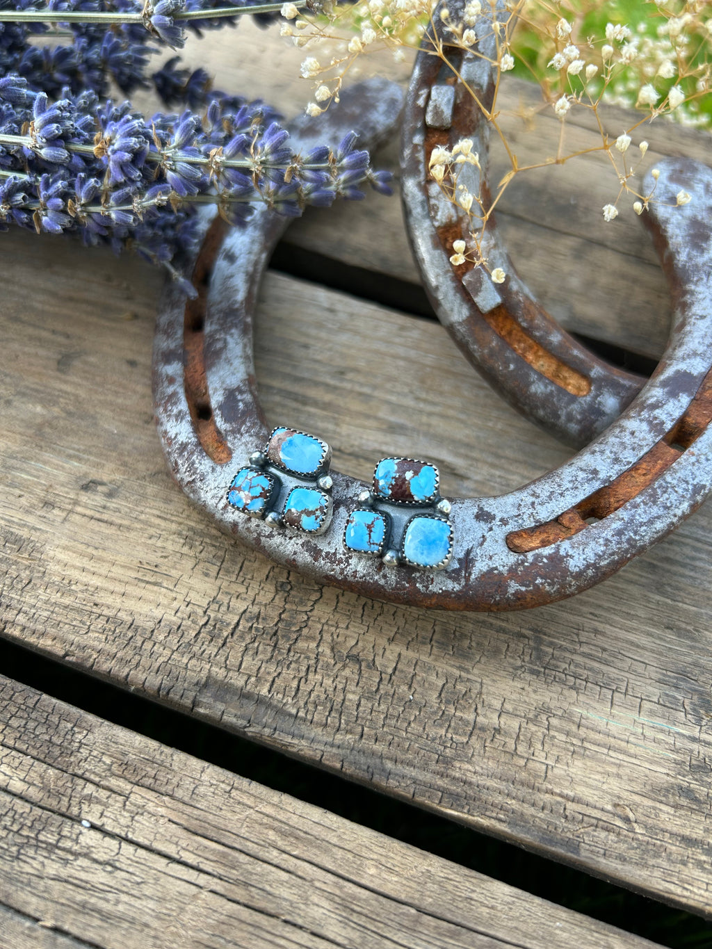 Golden Hill Cluster Earrings