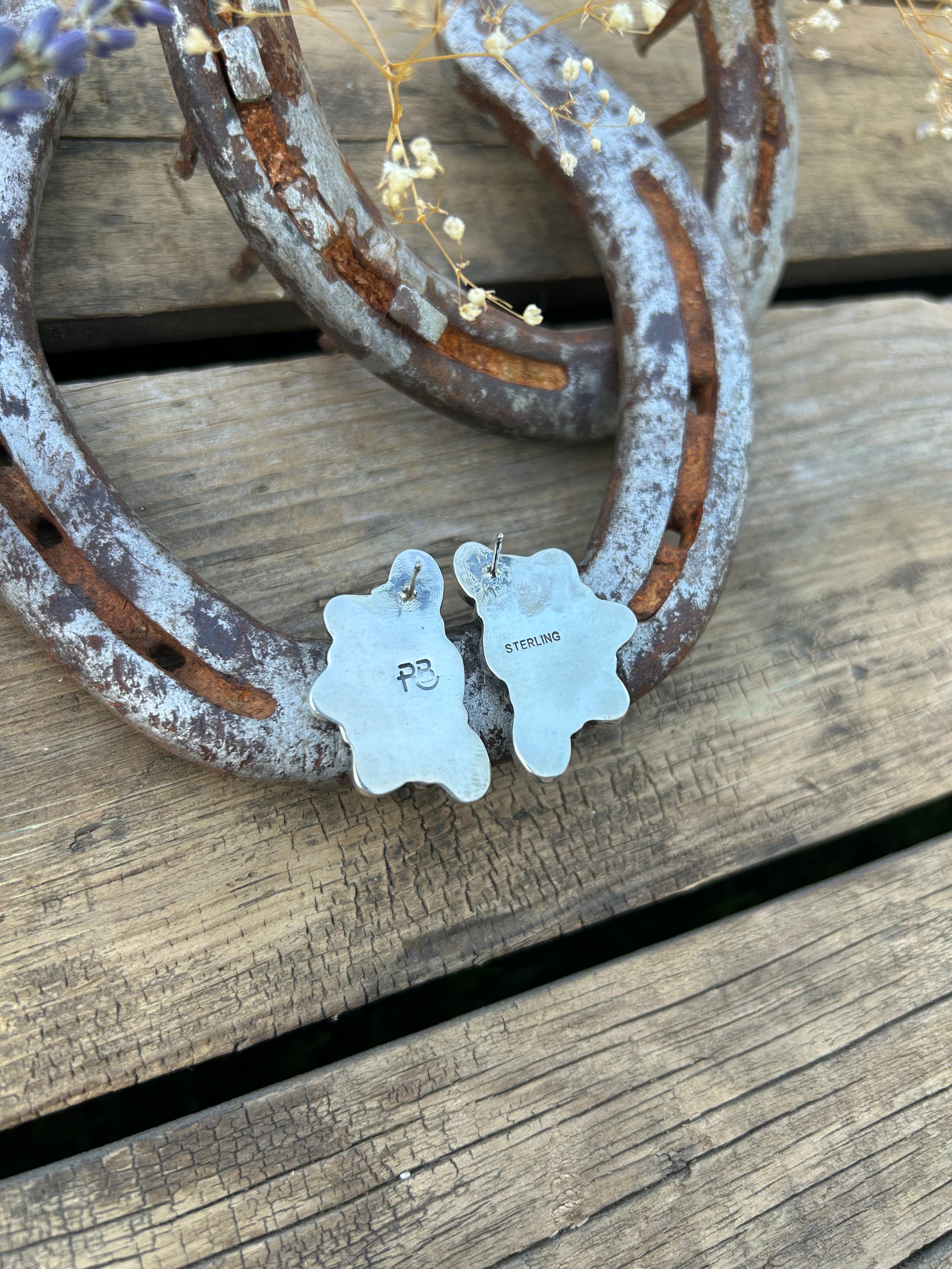 White Water Half Cluster Earrings