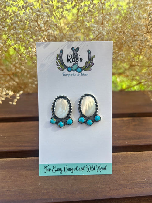 Mother of Pearl + Sonora Earrings