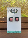 Pink Conch Earrings