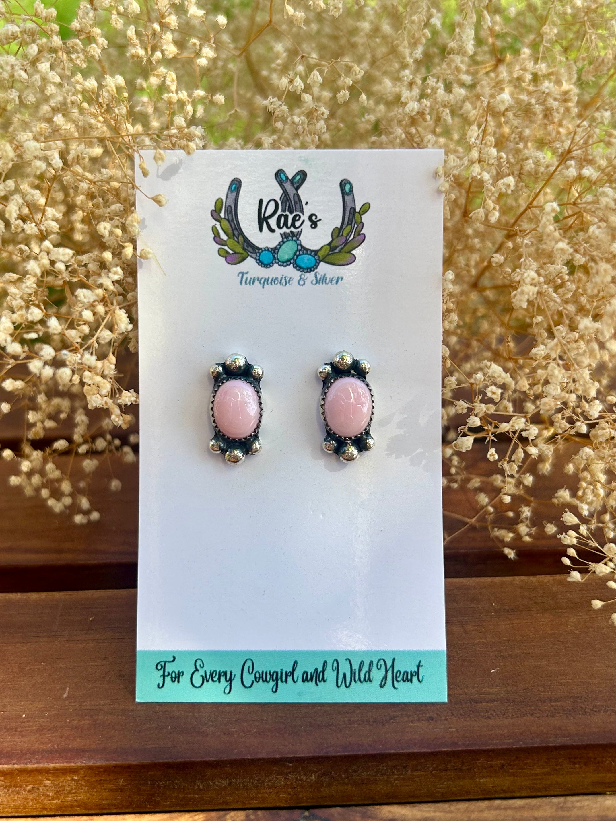 Pink Conch Earrings