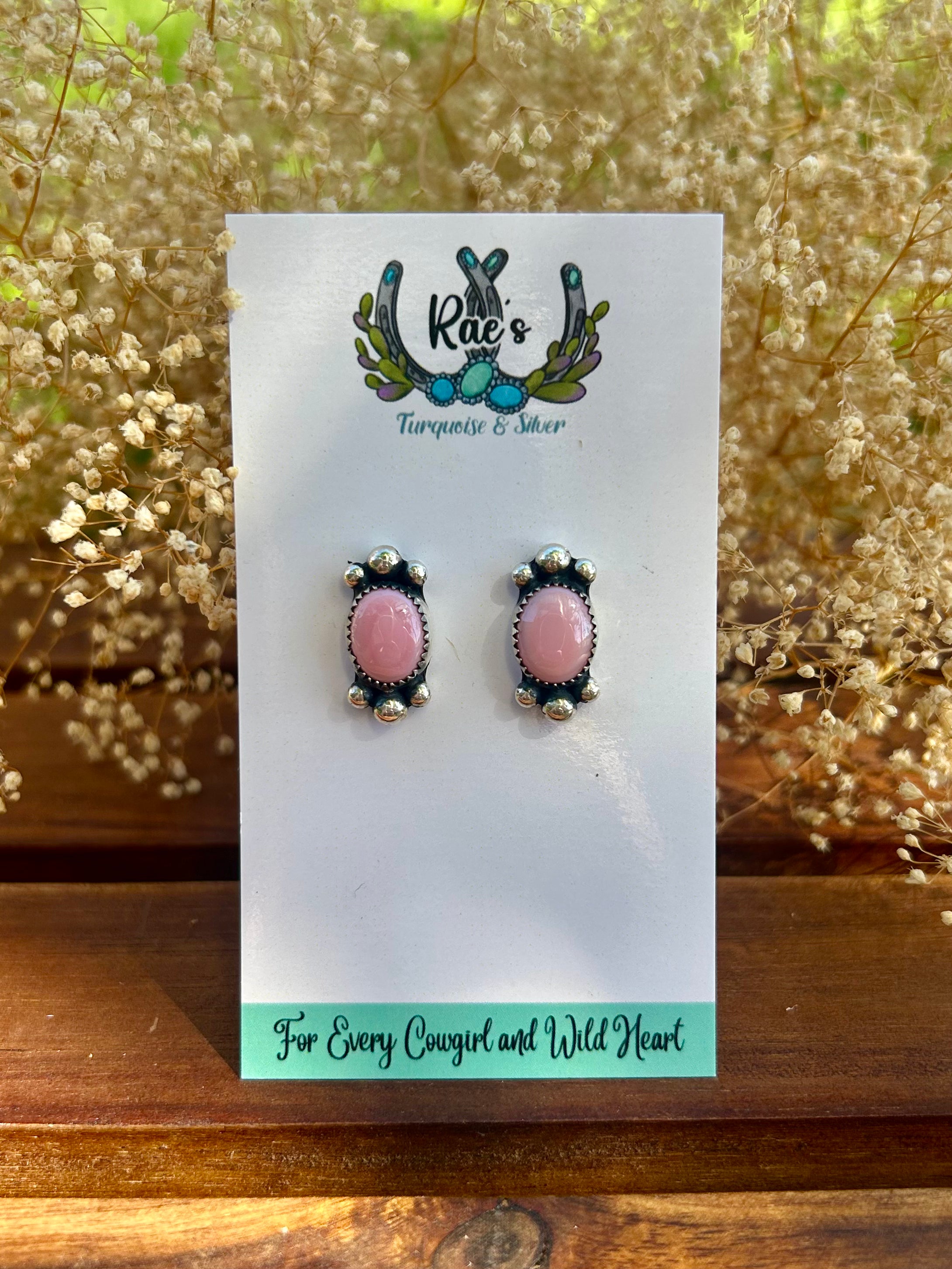 Pink Conch Earrings