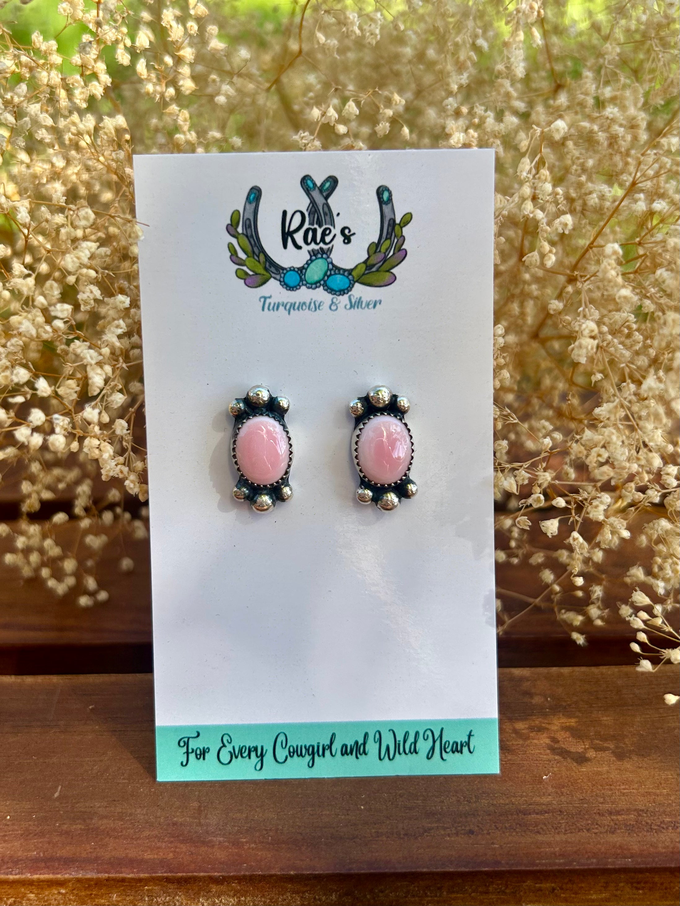 Pink Conch Earrings
