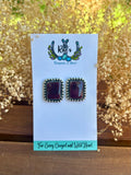 Purple Spiny Earrings