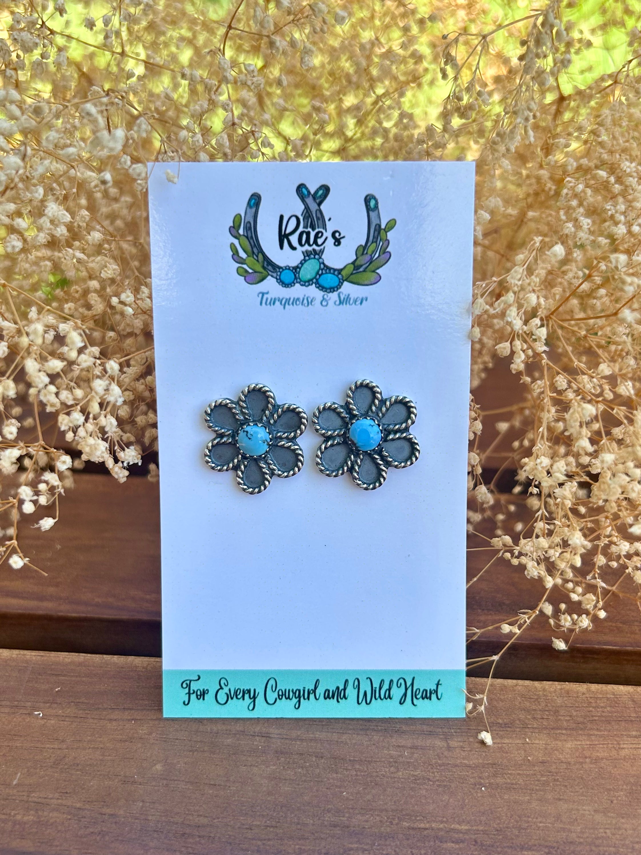 Golden Hill Flower Earrings