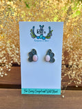 Pink Conch Butterfly Earrings