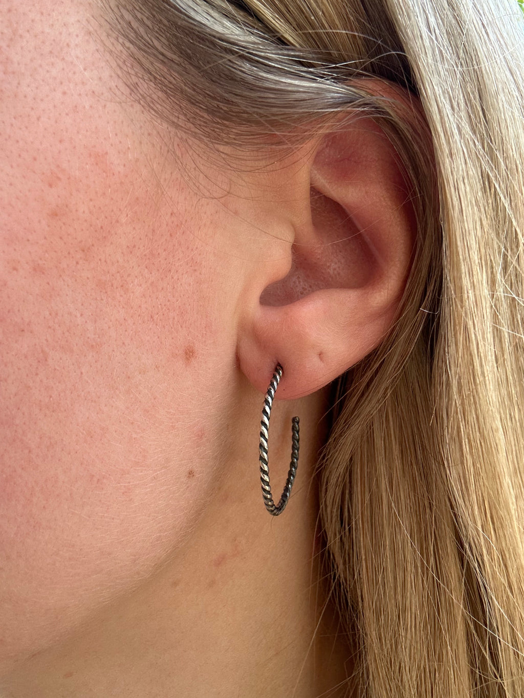 Twist Hoop Earrings